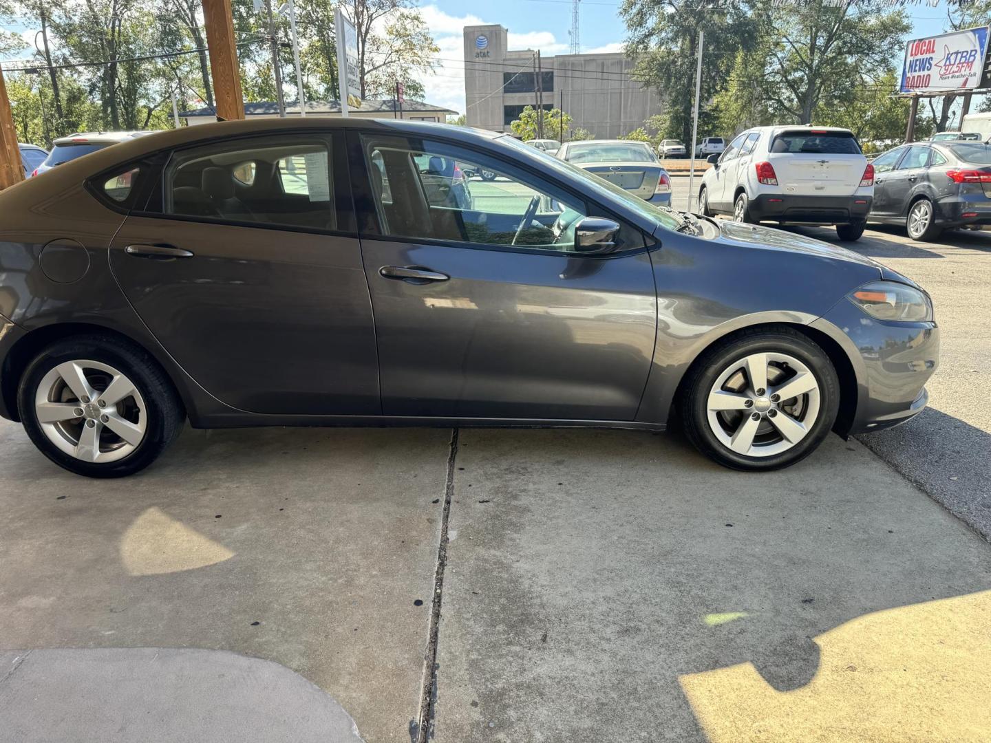 2015 Gray Dodge Dart SXT (1C3CDFBB5FD) with an 2.4L L4 DOHC 16V engine, located at 307 West Marshall Avenue, Longview, TX, 75601, (903) 753-3091, 32.500828, -94.742577 - Photo#0