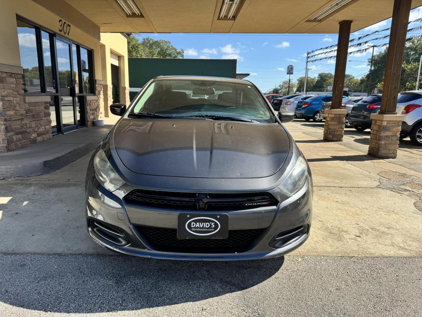 2015 Gray Dodge Dart SXT (1C3CDFBB5FD) with an 2.4L L4 DOHC 16V engine, located at 307 West Marshall Avenue, Longview, TX, 75601, (903) 753-3091, 32.500828, -94.742577 - Photo#3