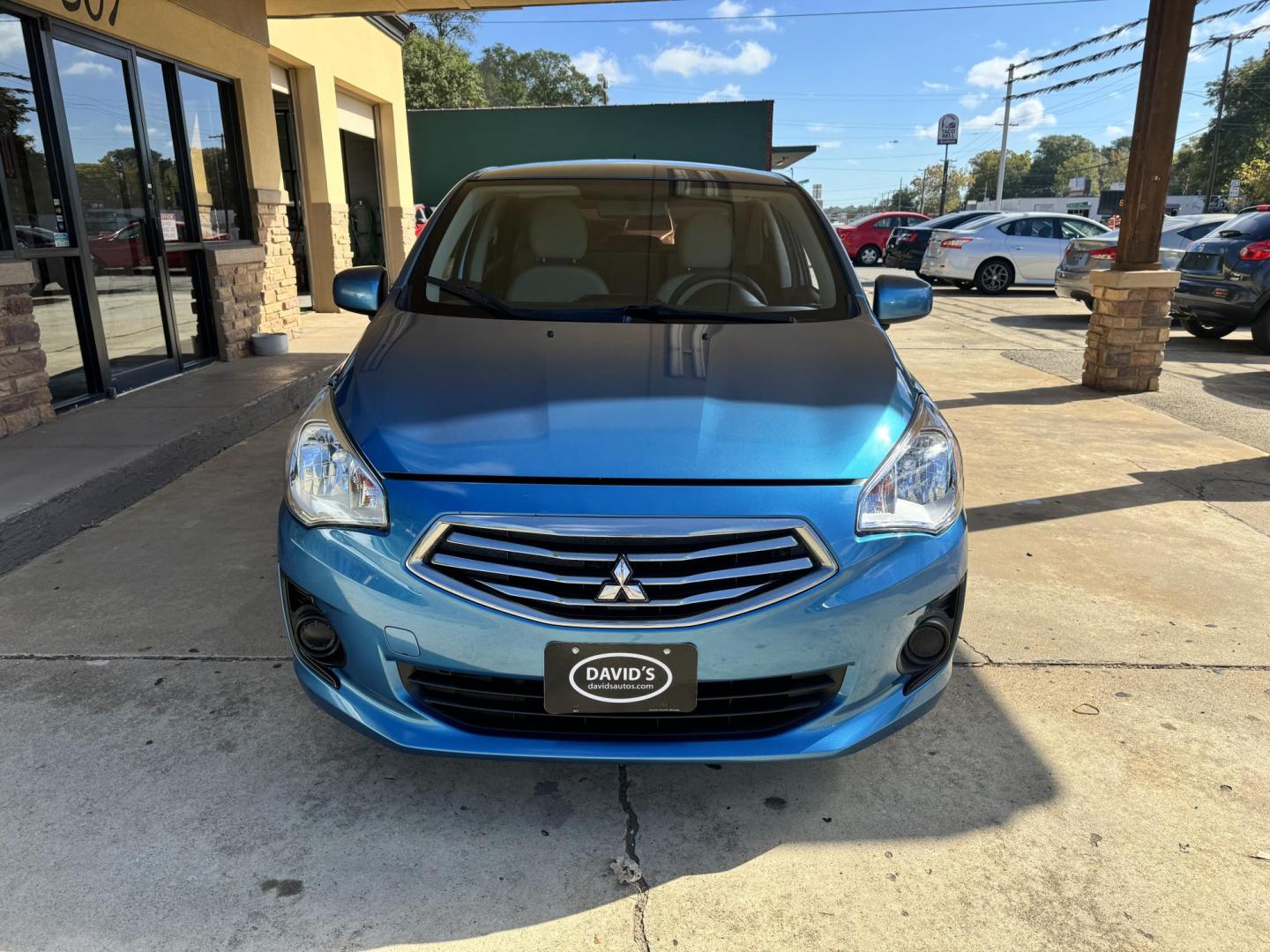 2019 BLUE Mitsubishi Mirage G4 ES 5M (ML32F3FJ6KH) with an 1.2L L3 DOHC engine, 5M transmission, located at 307 West Marshall Avenue, Longview, TX, 75601, (903) 753-3091, 32.500828, -94.742577 - Photo#0