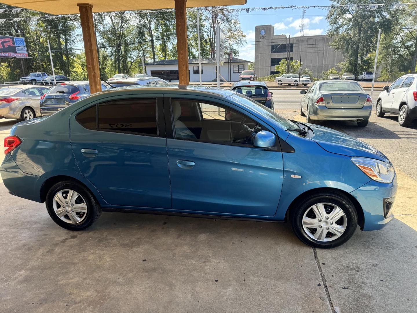 2019 BLUE Mitsubishi Mirage G4 ES 5M (ML32F3FJ6KH) with an 1.2L L3 DOHC engine, 5M transmission, located at 307 West Marshall Avenue, Longview, TX, 75601, (903) 753-3091, 32.500828, -94.742577 - Photo#1